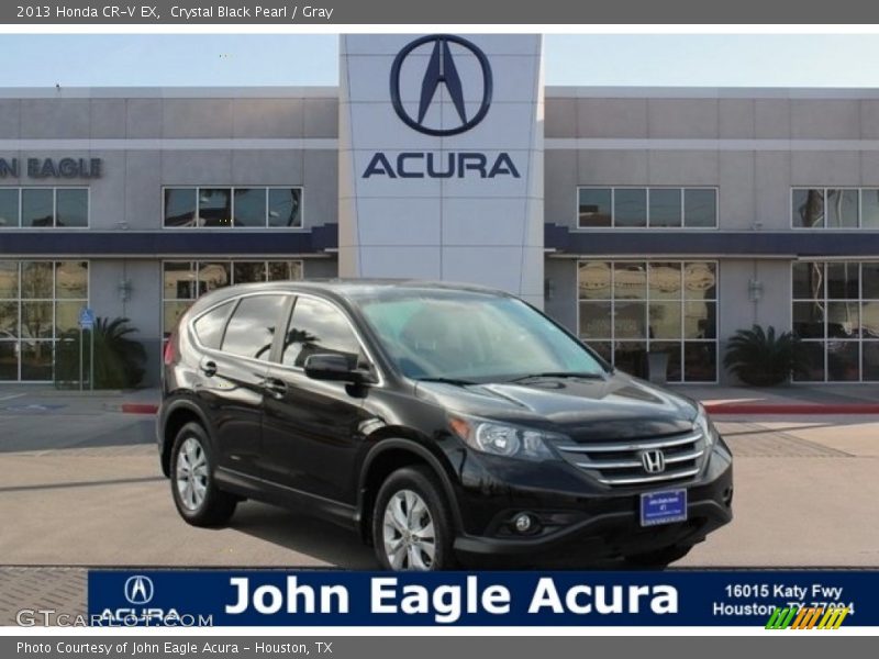 Crystal Black Pearl / Gray 2013 Honda CR-V EX