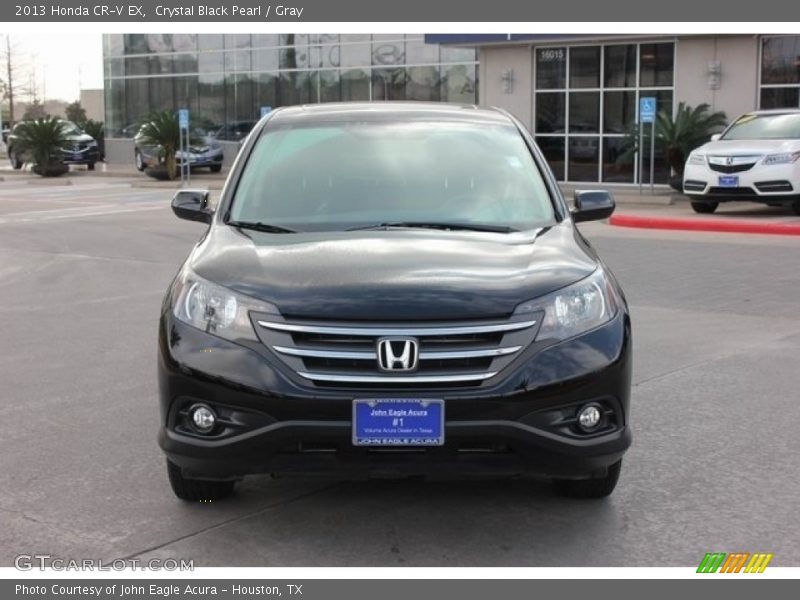 Crystal Black Pearl / Gray 2013 Honda CR-V EX