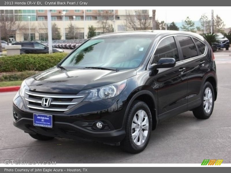 Crystal Black Pearl / Gray 2013 Honda CR-V EX