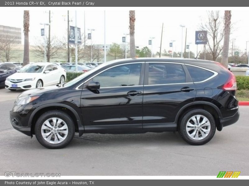 Crystal Black Pearl / Gray 2013 Honda CR-V EX
