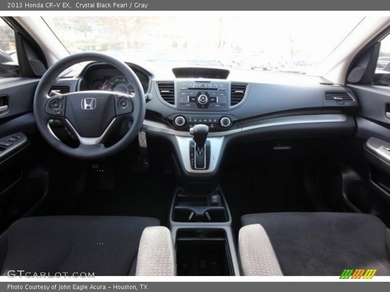 Crystal Black Pearl / Gray 2013 Honda CR-V EX