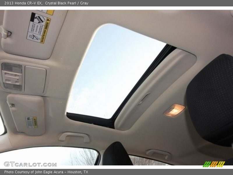 Crystal Black Pearl / Gray 2013 Honda CR-V EX