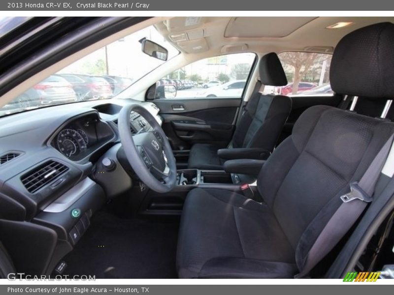 Crystal Black Pearl / Gray 2013 Honda CR-V EX