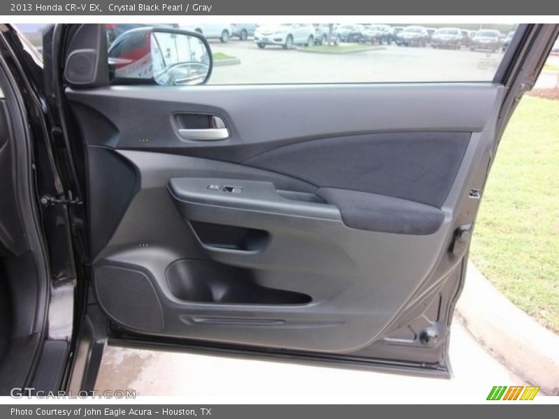 Crystal Black Pearl / Gray 2013 Honda CR-V EX
