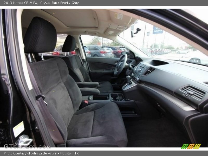 Crystal Black Pearl / Gray 2013 Honda CR-V EX