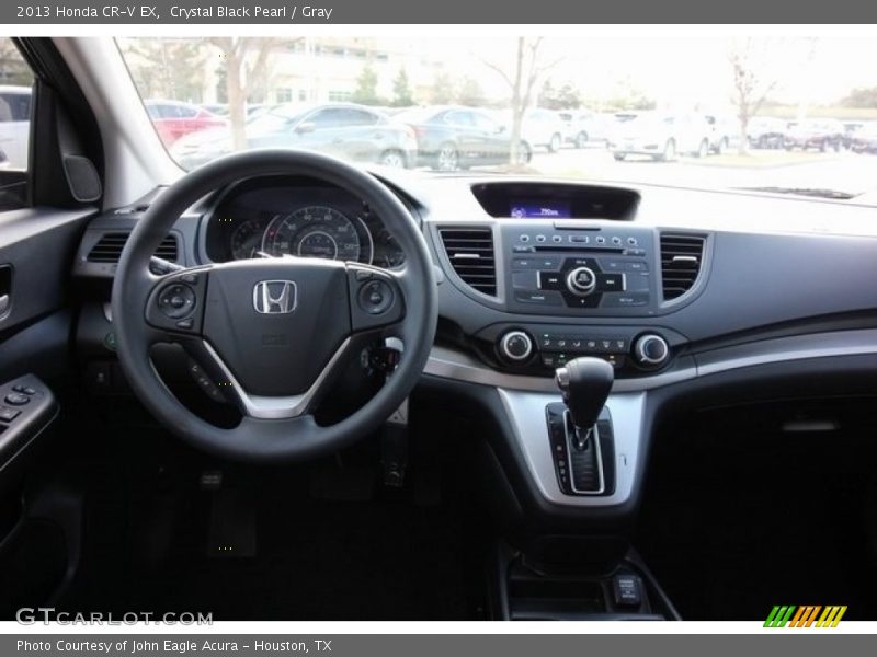 Crystal Black Pearl / Gray 2013 Honda CR-V EX
