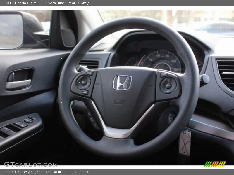 Crystal Black Pearl / Gray 2013 Honda CR-V EX