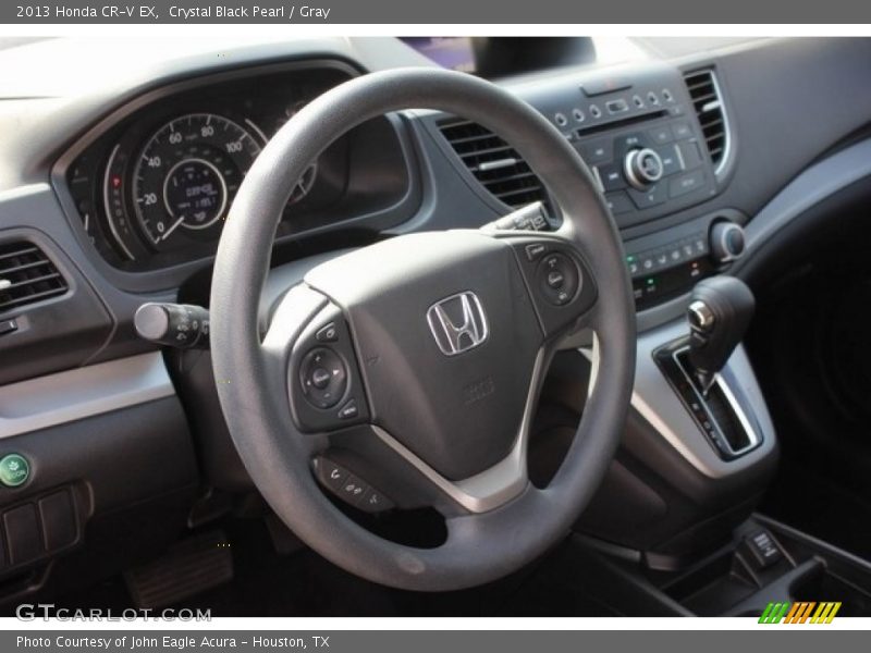 Crystal Black Pearl / Gray 2013 Honda CR-V EX