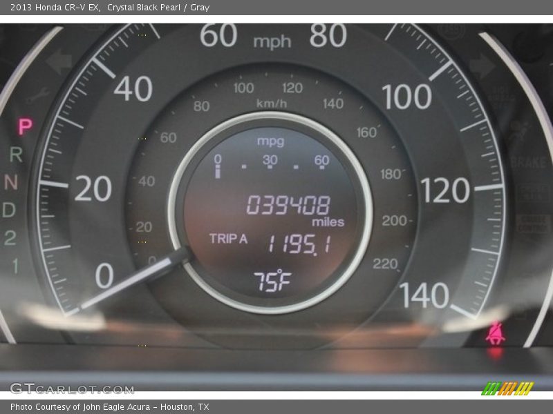 Crystal Black Pearl / Gray 2013 Honda CR-V EX