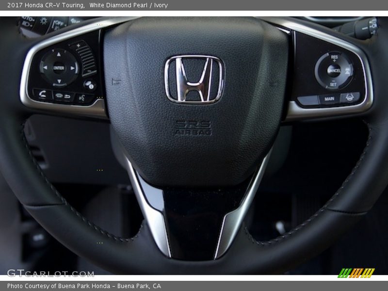White Diamond Pearl / Ivory 2017 Honda CR-V Touring