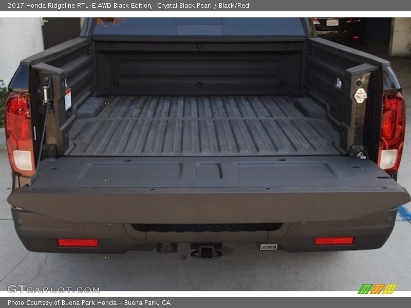 Crystal Black Pearl / Black/Red 2017 Honda Ridgeline RTL-E AWD Black Edition