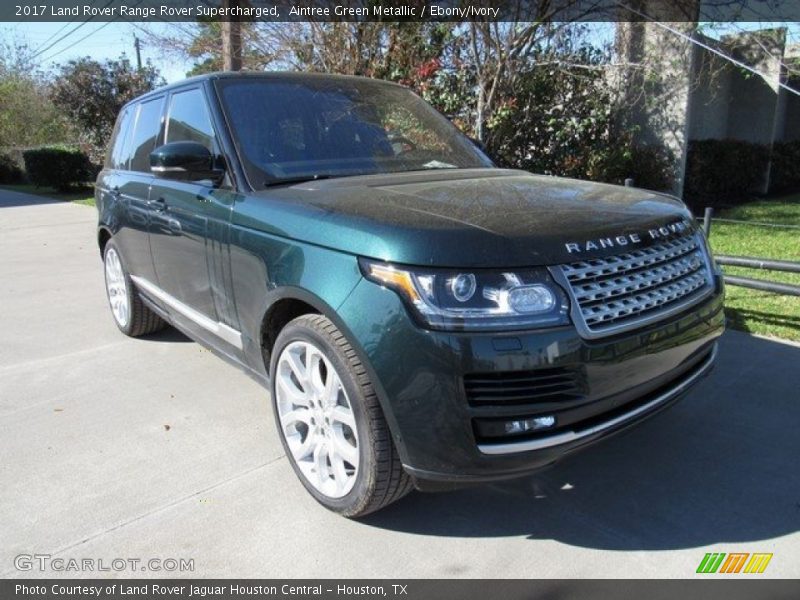 Aintree Green Metallic / Ebony/Ivory 2017 Land Rover Range Rover Supercharged