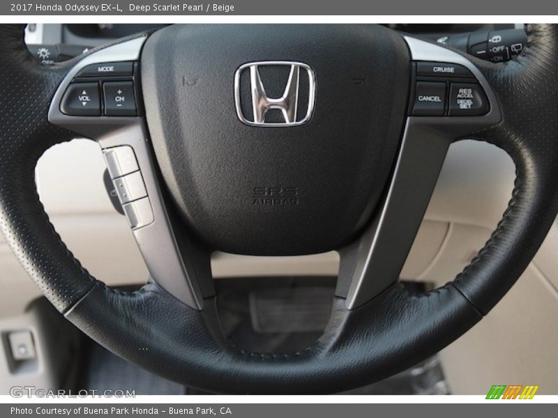  2017 Odyssey EX-L Steering Wheel