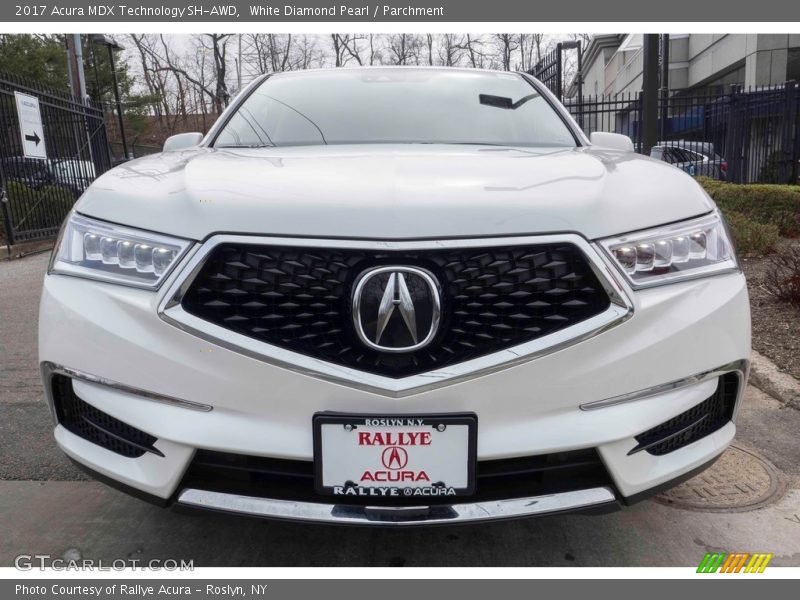 White Diamond Pearl / Parchment 2017 Acura MDX Technology SH-AWD