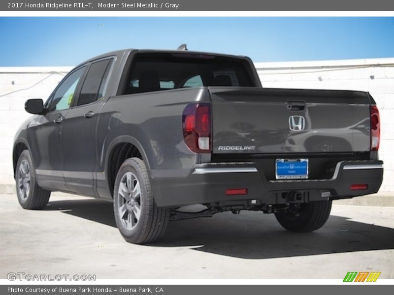 Modern Steel Metallic / Gray 2017 Honda Ridgeline RTL-T