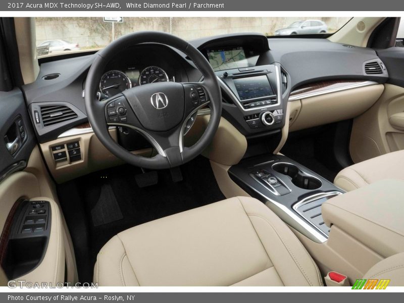 White Diamond Pearl / Parchment 2017 Acura MDX Technology SH-AWD