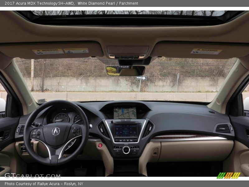 White Diamond Pearl / Parchment 2017 Acura MDX Technology SH-AWD