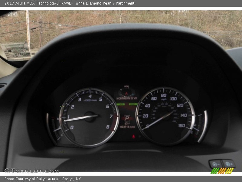 White Diamond Pearl / Parchment 2017 Acura MDX Technology SH-AWD
