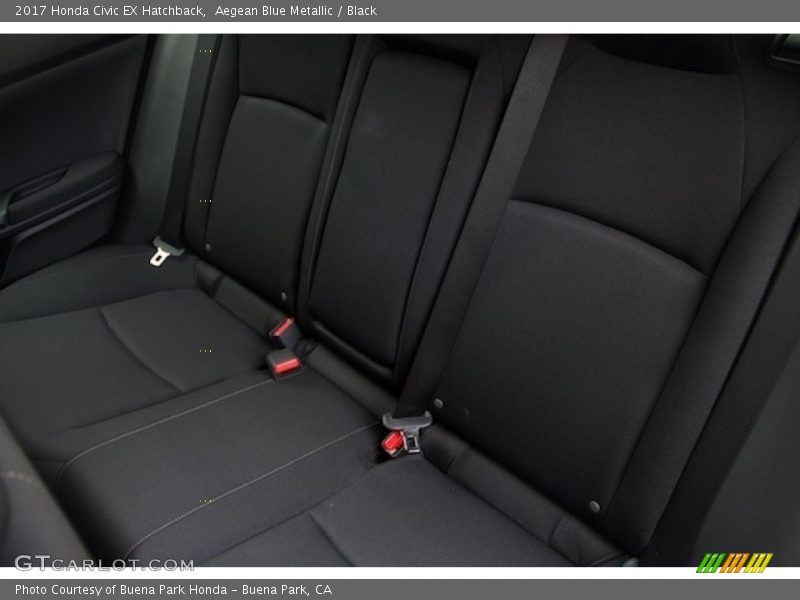 Aegean Blue Metallic / Black 2017 Honda Civic EX Hatchback