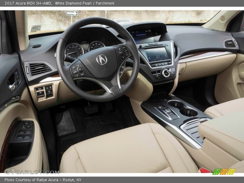 White Diamond Pearl / Parchment 2017 Acura MDX SH-AWD