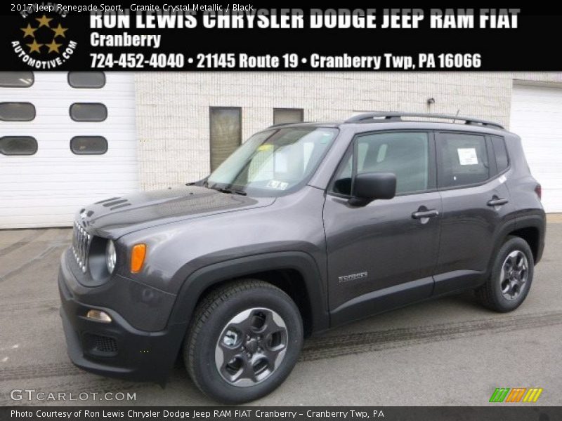 Granite Crystal Metallic / Black 2017 Jeep Renegade Sport