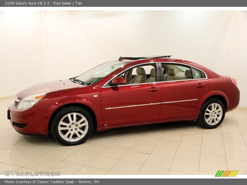 Red Jewel / Tan 2008 Saturn Aura XE 3.5