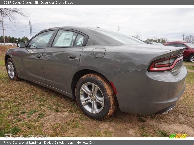 Destroyer Grey / Black 2017 Dodge Charger SE