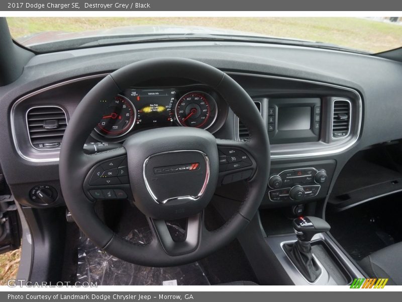 Destroyer Grey / Black 2017 Dodge Charger SE