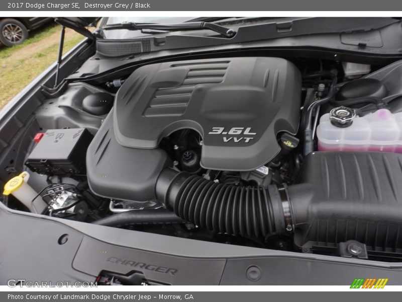 Destroyer Grey / Black 2017 Dodge Charger SE