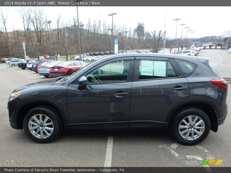 Meteor Gray Mica / Black 2014 Mazda CX-5 Sport AWD