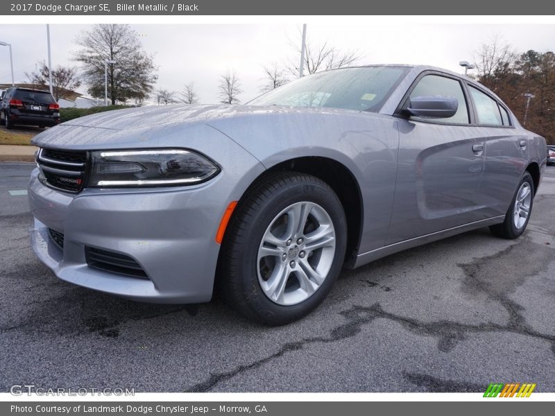 Billet Metallic / Black 2017 Dodge Charger SE