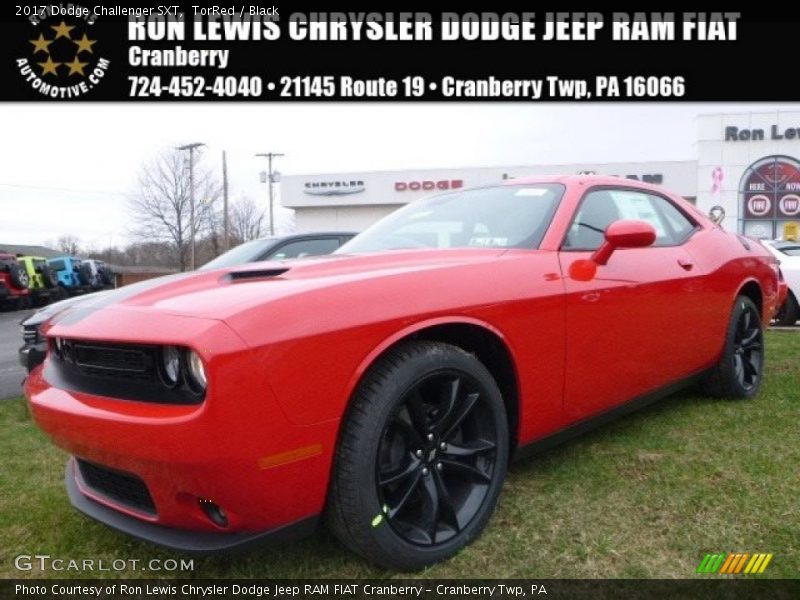 TorRed / Black 2017 Dodge Challenger SXT