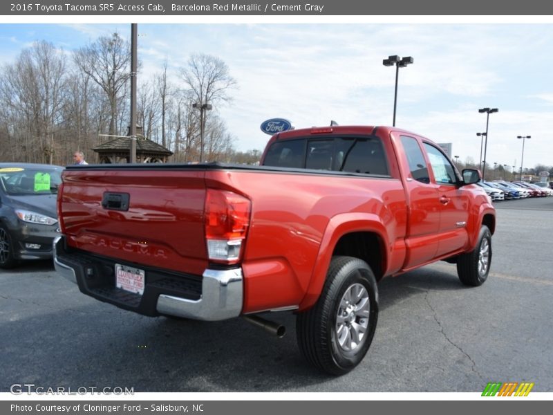 Barcelona Red Metallic / Cement Gray 2016 Toyota Tacoma SR5 Access Cab