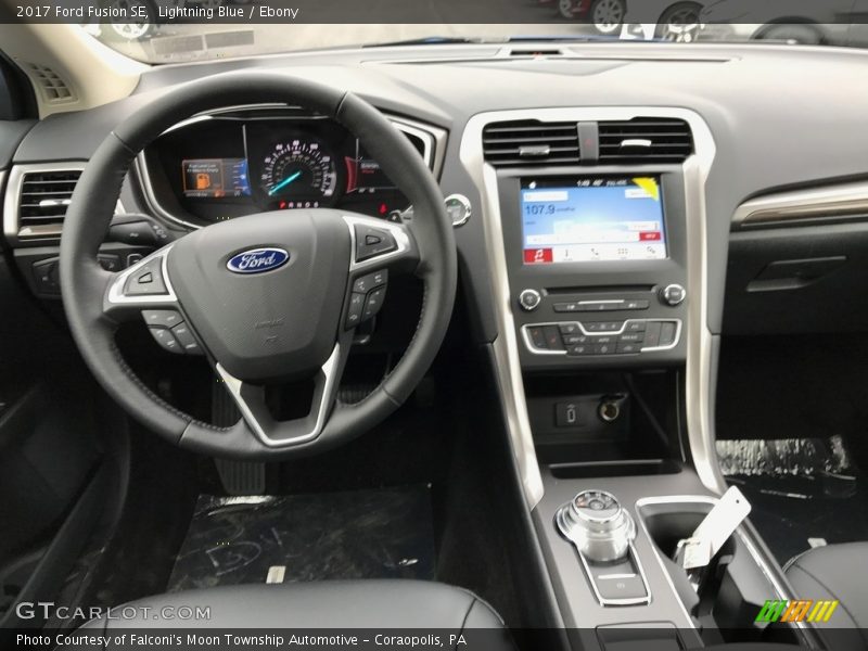 Lightning Blue / Ebony 2017 Ford Fusion SE