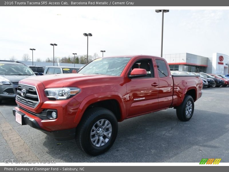 Barcelona Red Metallic / Cement Gray 2016 Toyota Tacoma SR5 Access Cab