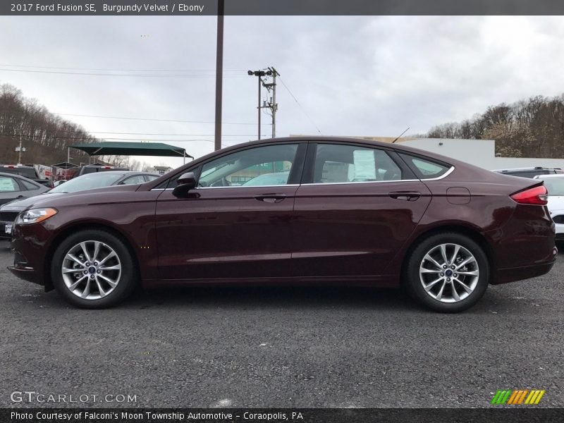 Burgundy Velvet / Ebony 2017 Ford Fusion SE