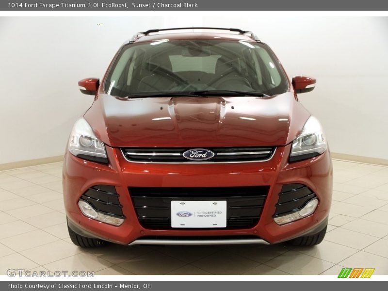 Sunset / Charcoal Black 2014 Ford Escape Titanium 2.0L EcoBoost
