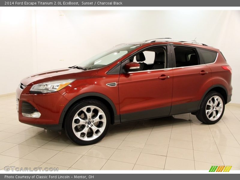 Sunset / Charcoal Black 2014 Ford Escape Titanium 2.0L EcoBoost