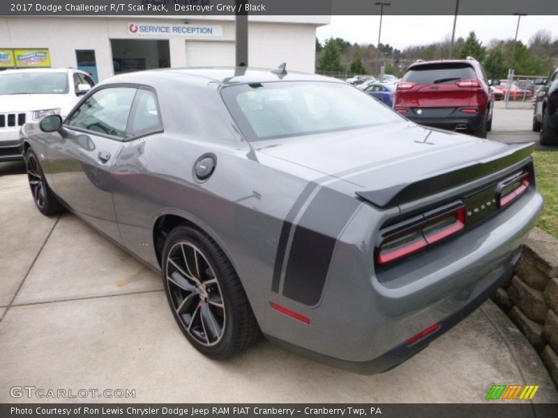 Destroyer Grey / Black 2017 Dodge Challenger R/T Scat Pack