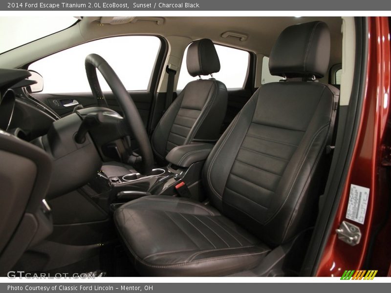 Sunset / Charcoal Black 2014 Ford Escape Titanium 2.0L EcoBoost