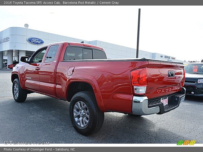 Barcelona Red Metallic / Cement Gray 2016 Toyota Tacoma SR5 Access Cab