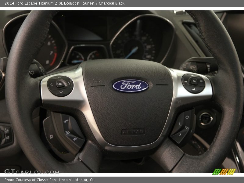 Sunset / Charcoal Black 2014 Ford Escape Titanium 2.0L EcoBoost