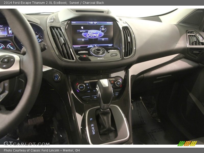 Sunset / Charcoal Black 2014 Ford Escape Titanium 2.0L EcoBoost