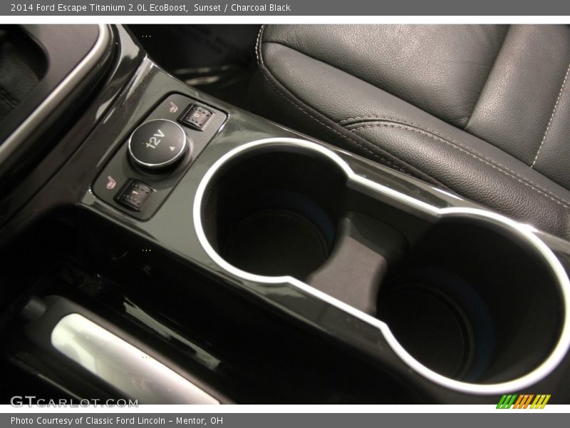 Sunset / Charcoal Black 2014 Ford Escape Titanium 2.0L EcoBoost