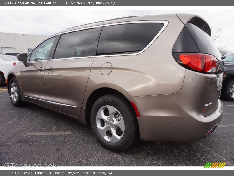Molten Silver / Black/Alloy 2017 Chrysler Pacifica Touring L Plus