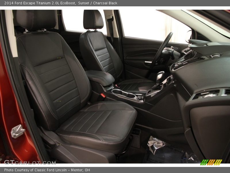 Sunset / Charcoal Black 2014 Ford Escape Titanium 2.0L EcoBoost