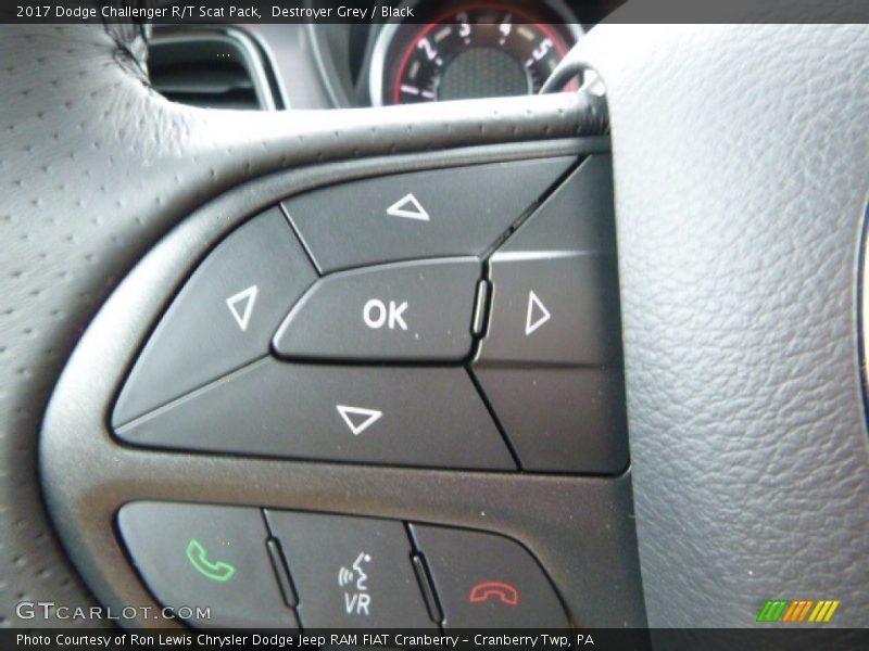 Destroyer Grey / Black 2017 Dodge Challenger R/T Scat Pack