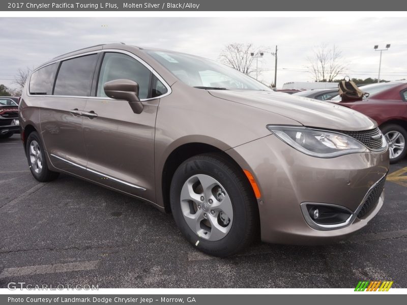 Molten Silver / Black/Alloy 2017 Chrysler Pacifica Touring L Plus