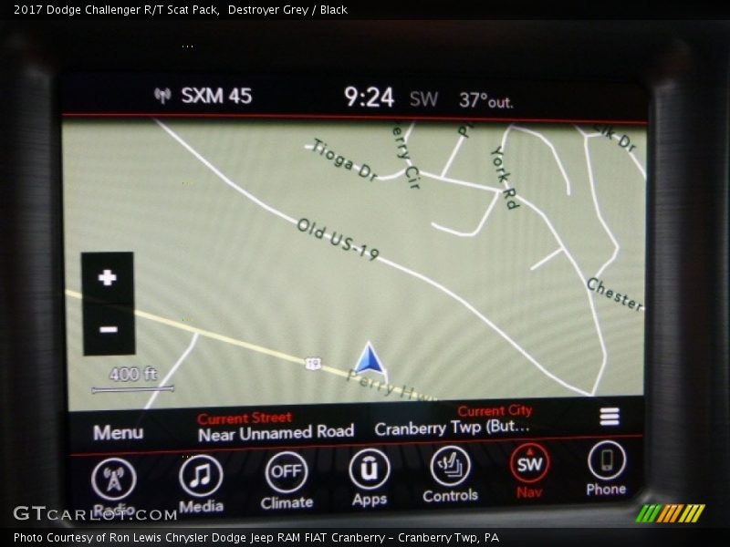 Destroyer Grey / Black 2017 Dodge Challenger R/T Scat Pack
