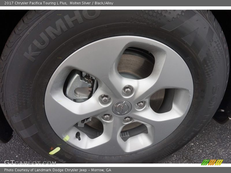 Molten Silver / Black/Alloy 2017 Chrysler Pacifica Touring L Plus